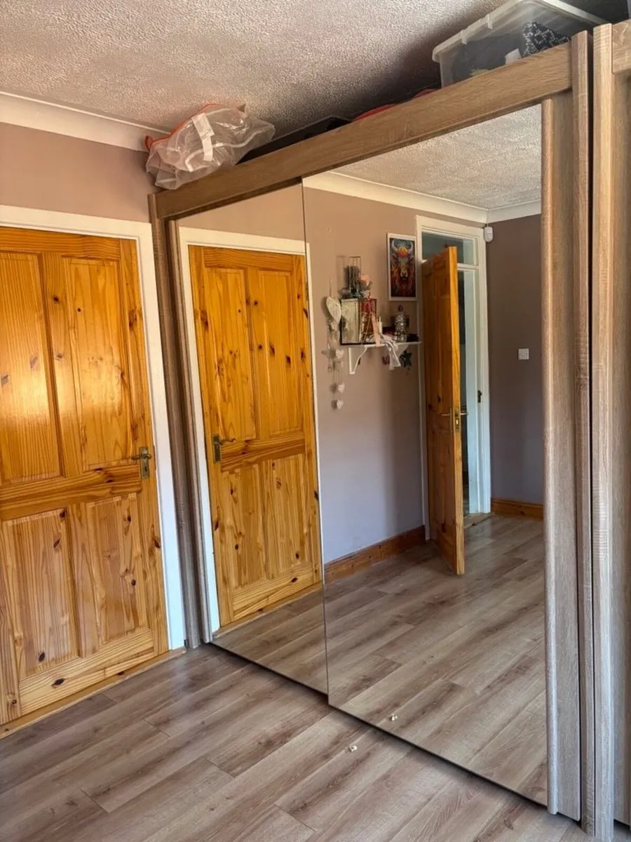 Simona Slide Double Wardrobe