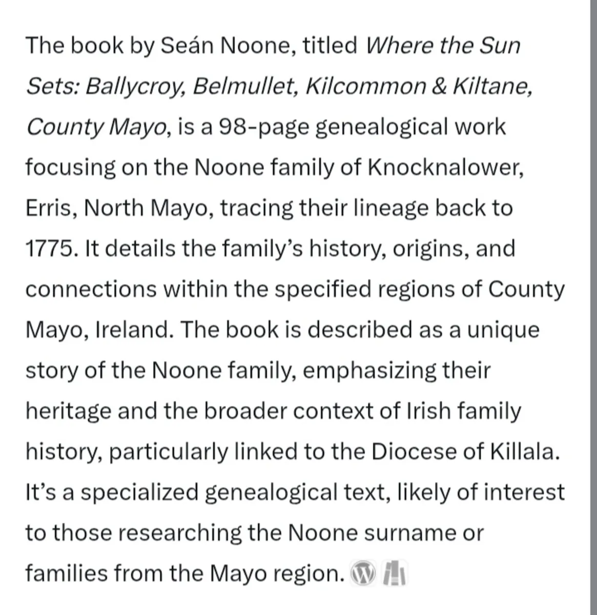 The Noone Family Tree Book - Image 2