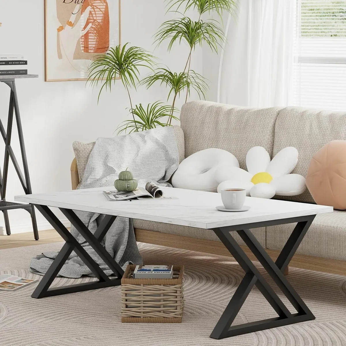 Coffee Table Living Room Table Center Tea Tables - Image 4