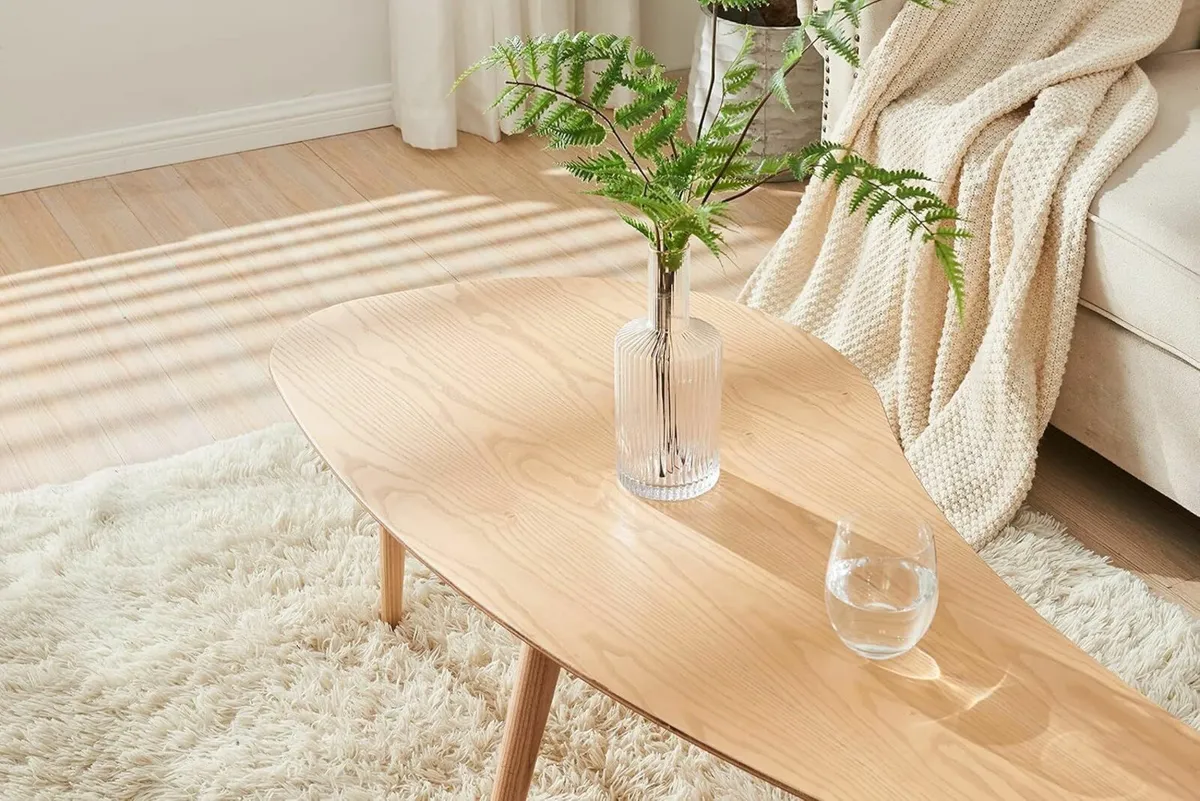 Medieval Oval Coffee Table Modern Style - Image 1