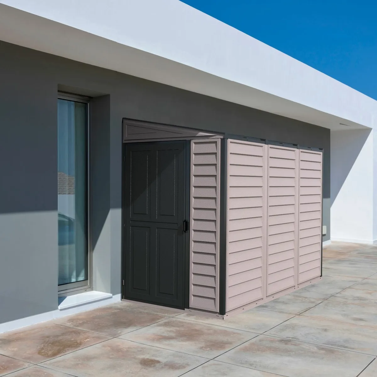 Sidemate 4x8 Vinyl Garden Pent Sheds. - Image 4