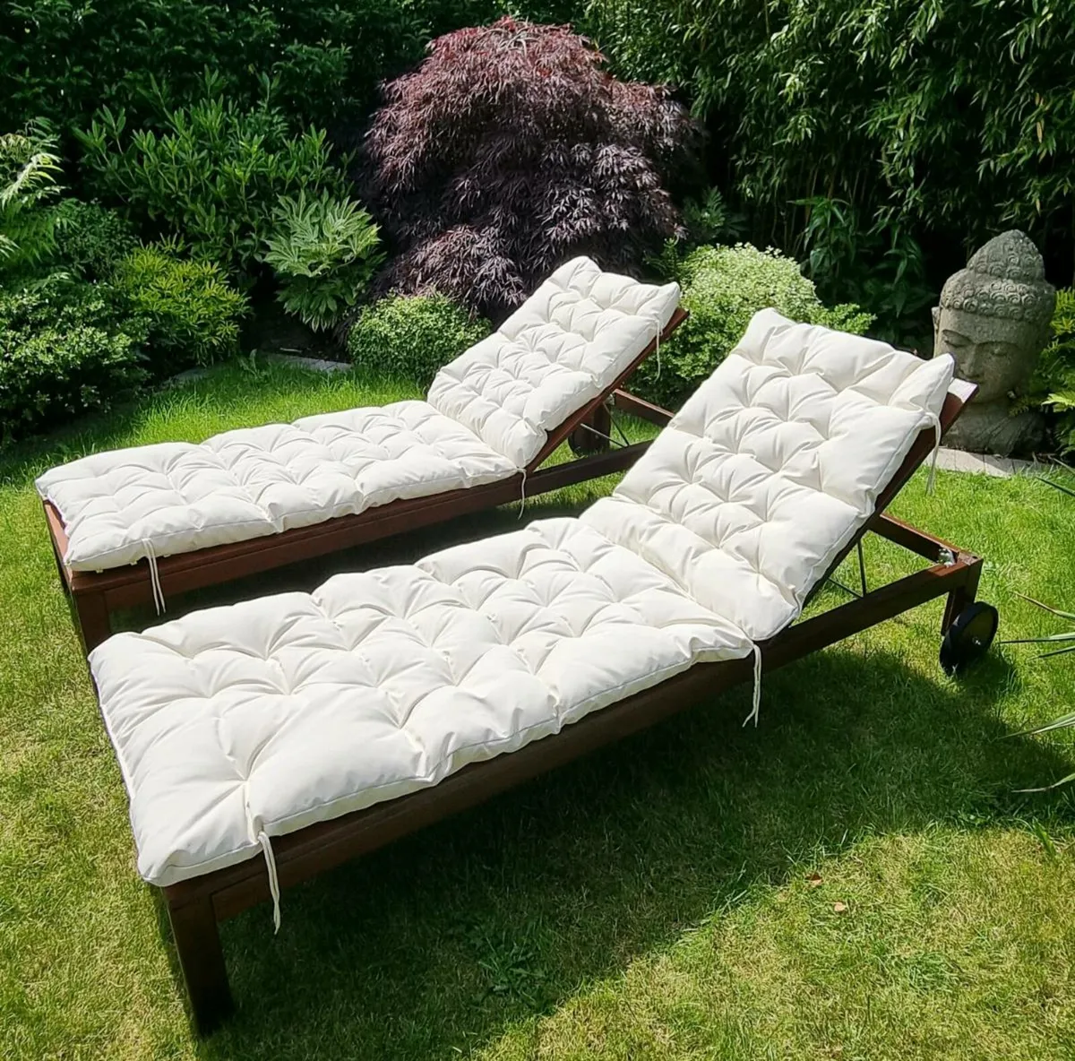 Sun Loungers With Cushions - Image 1
