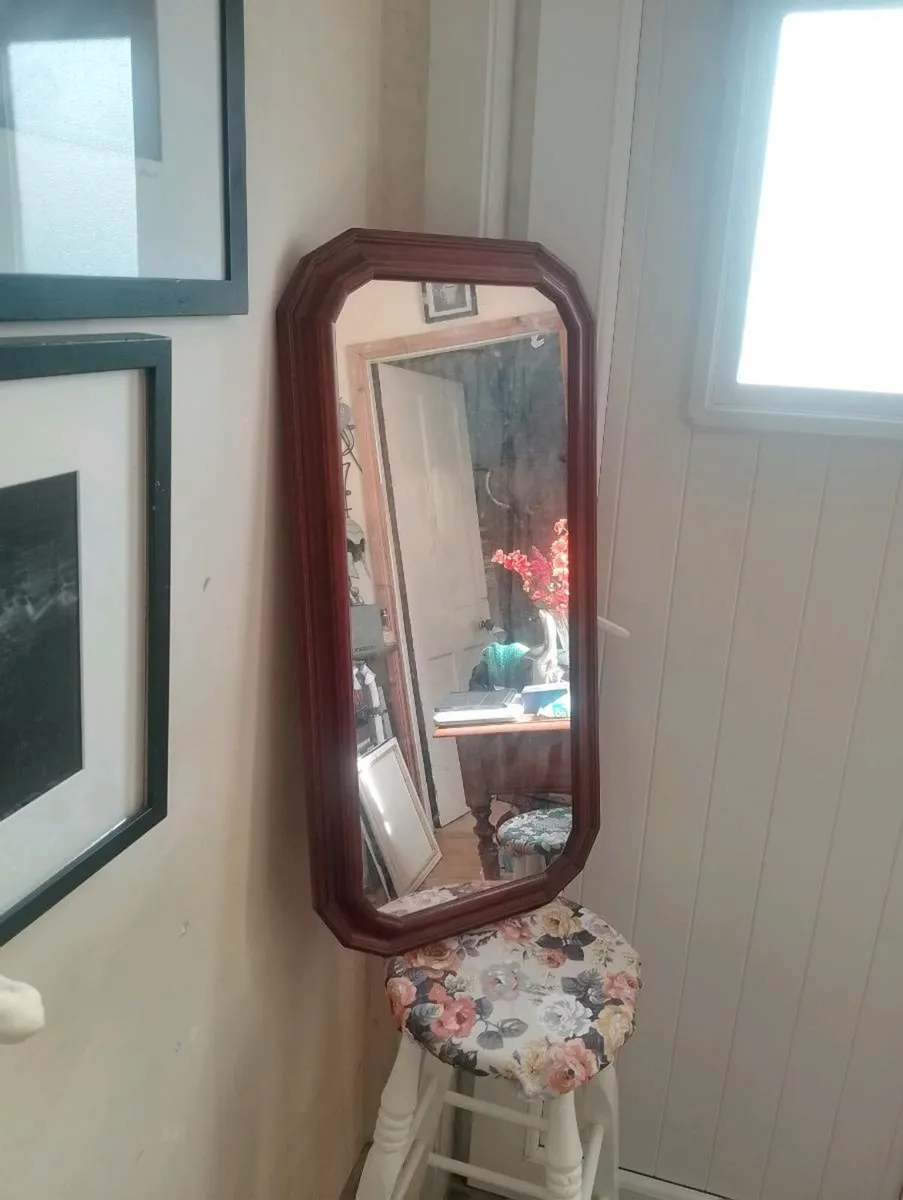 Solid wood mirror - Image 1