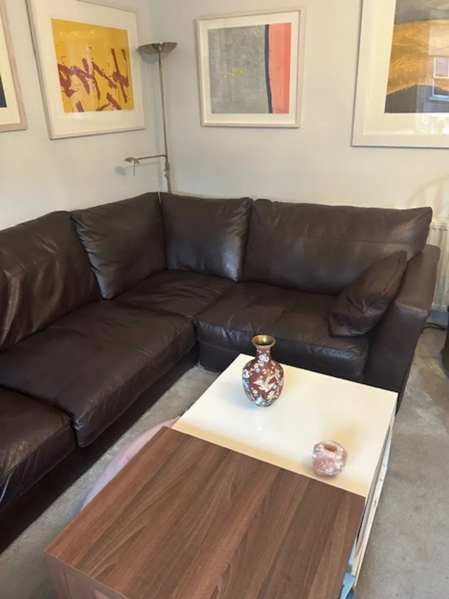 Italian Leather Sofa - Image 2