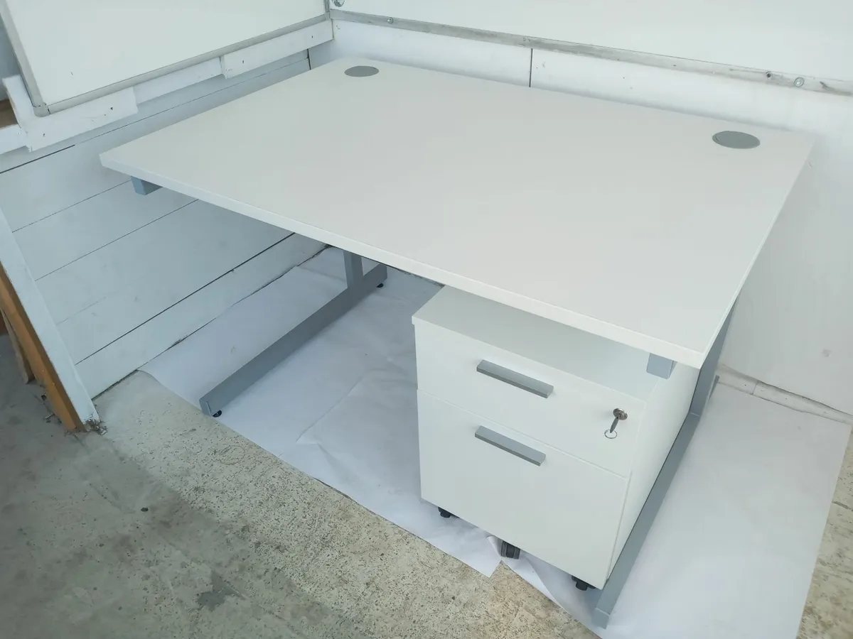 Delivery - Office Desk with Pedestal of Drawers - Image 2