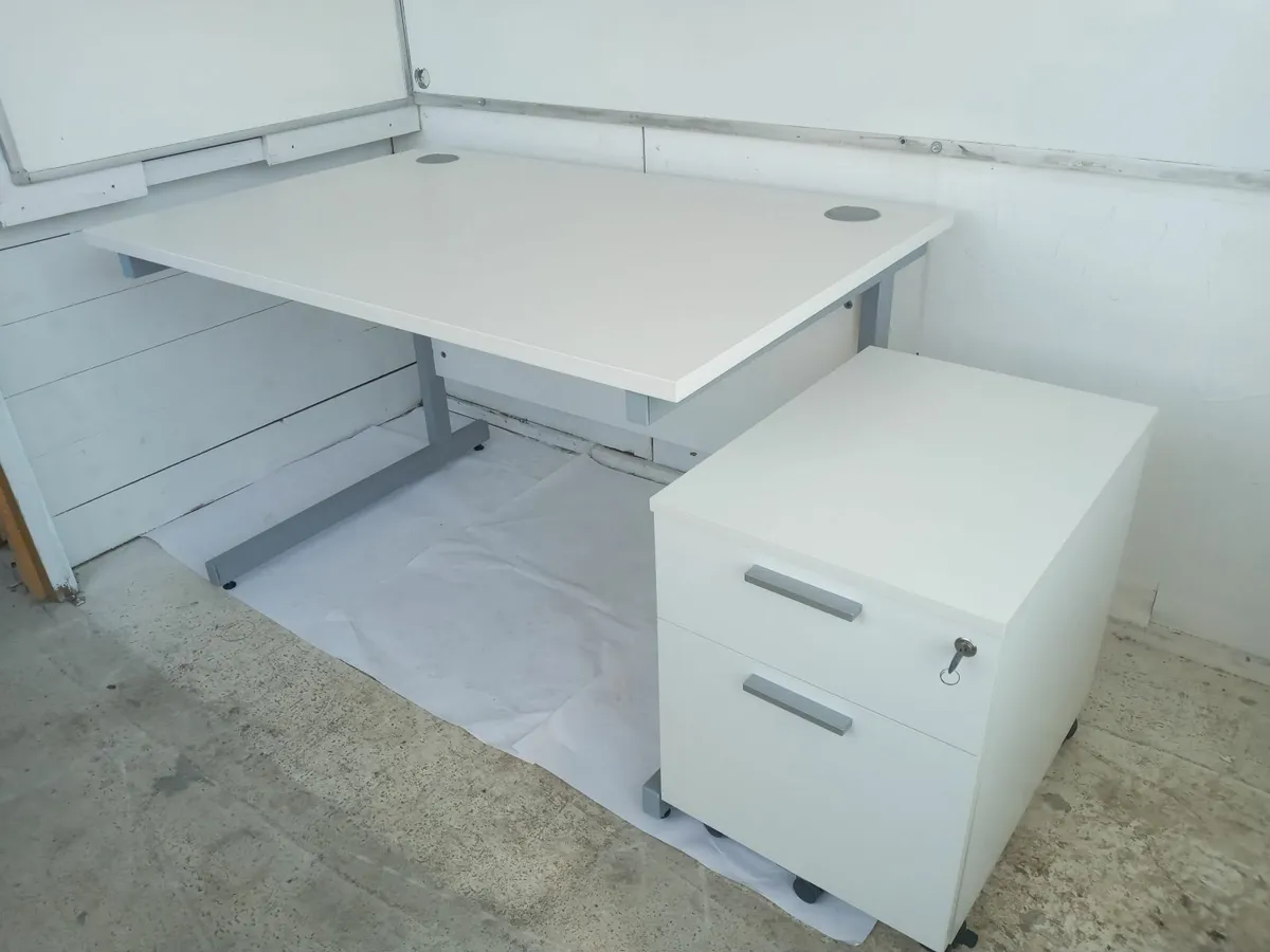 Delivery - Office Desk with Pedestal of Drawers - Image 1