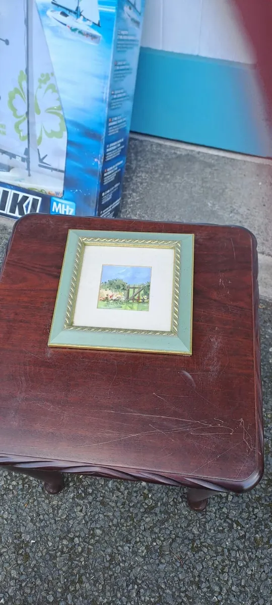 Picture Oil Painting Garden Gate - Image 1