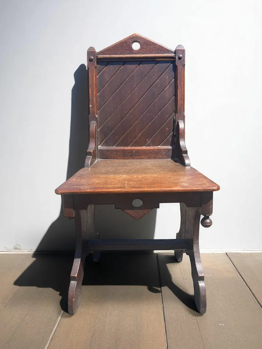 Antique Hall Chair - Gothic - Image 1