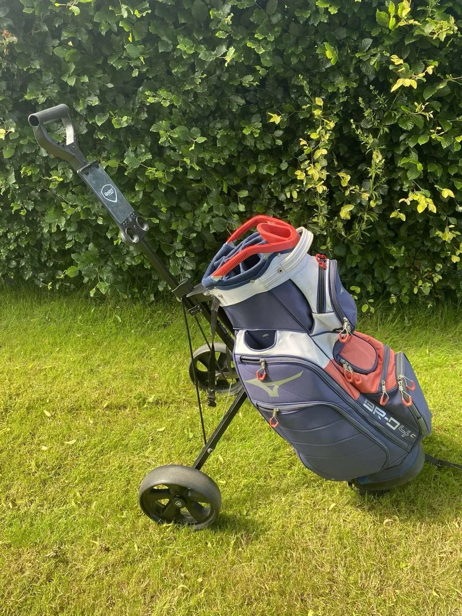 Mizuno golf bag and trolley - Image 4