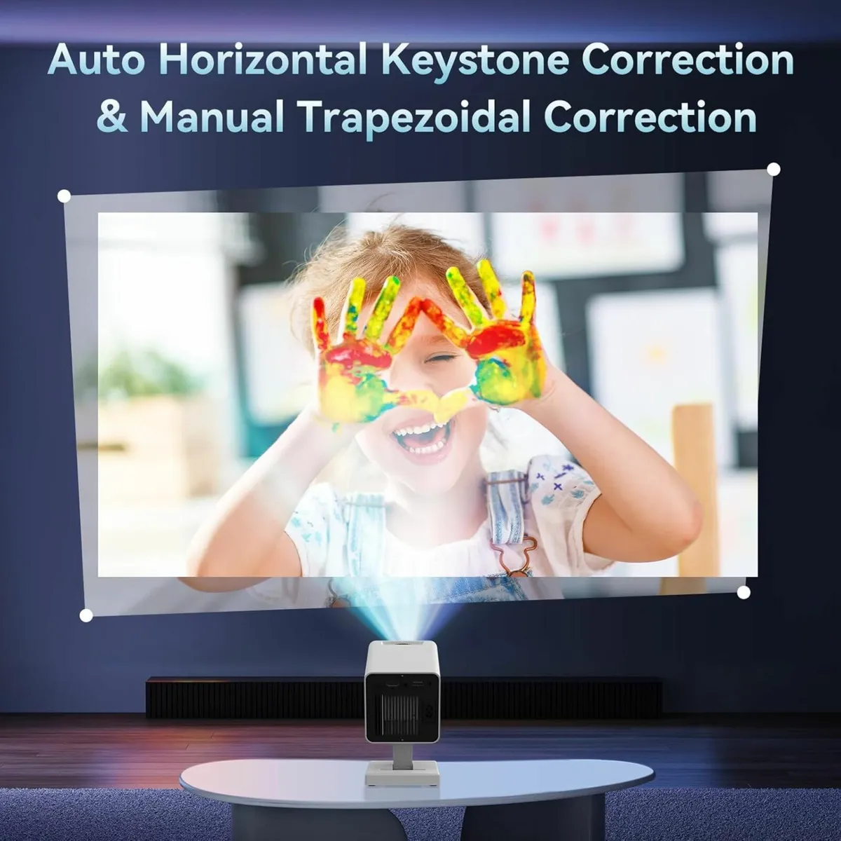 Mini Projector WIFI 6 and Bluetooth, 4K 1080P - Image 3