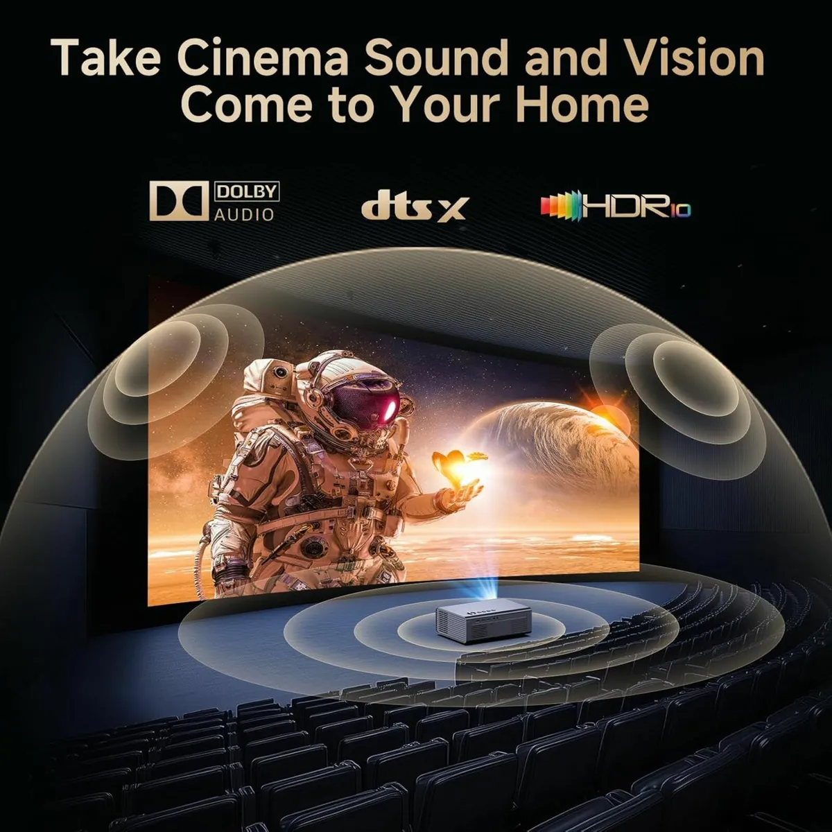 4K Smart Projector Office Bedroom with Netflix - Image 2