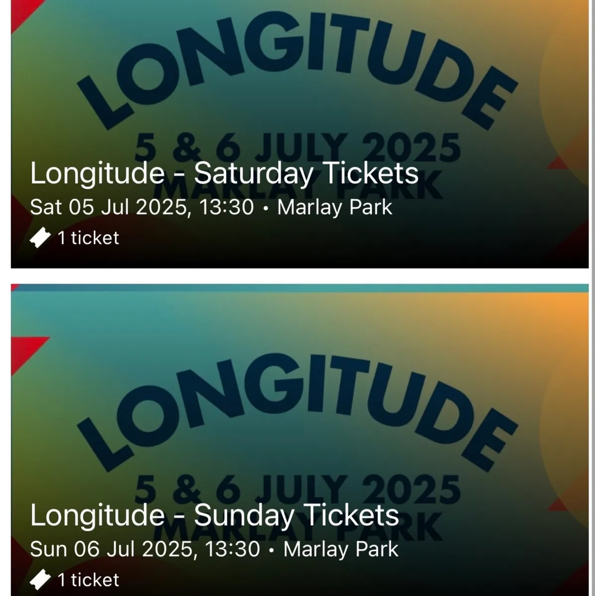 Longitude ticket