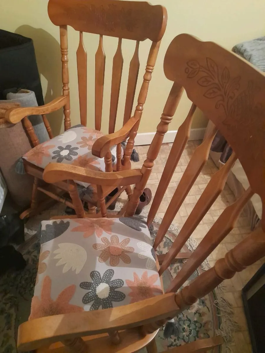 Wooden Rocking chairs - Image 1