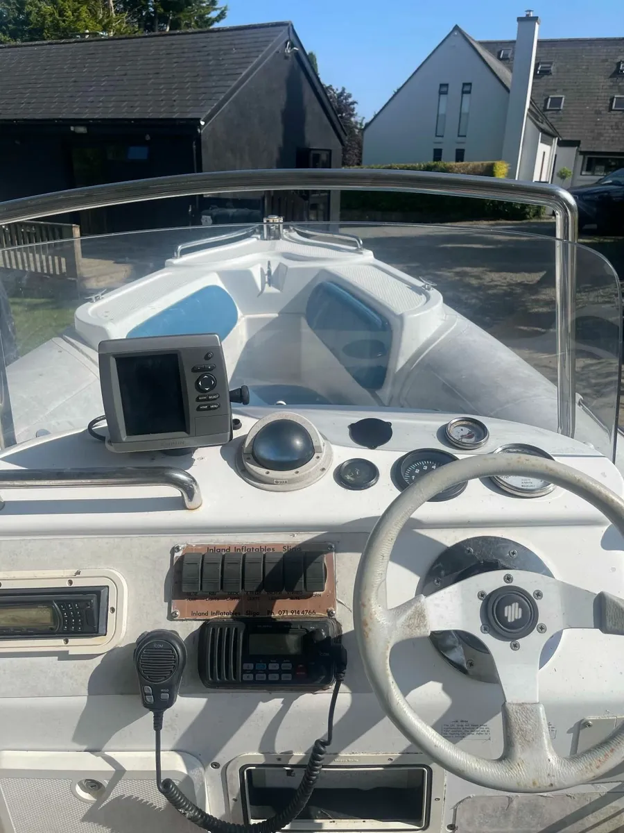 6.4m Rib w 115hp Mariner & Trailer - Image 1