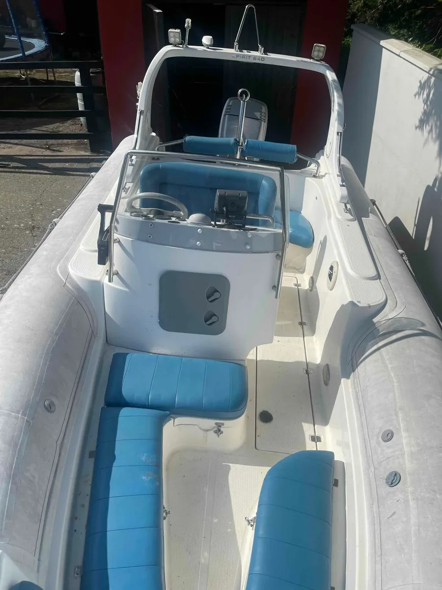 6.4m Rib w 115hp Mariner & Trailer - Image 4