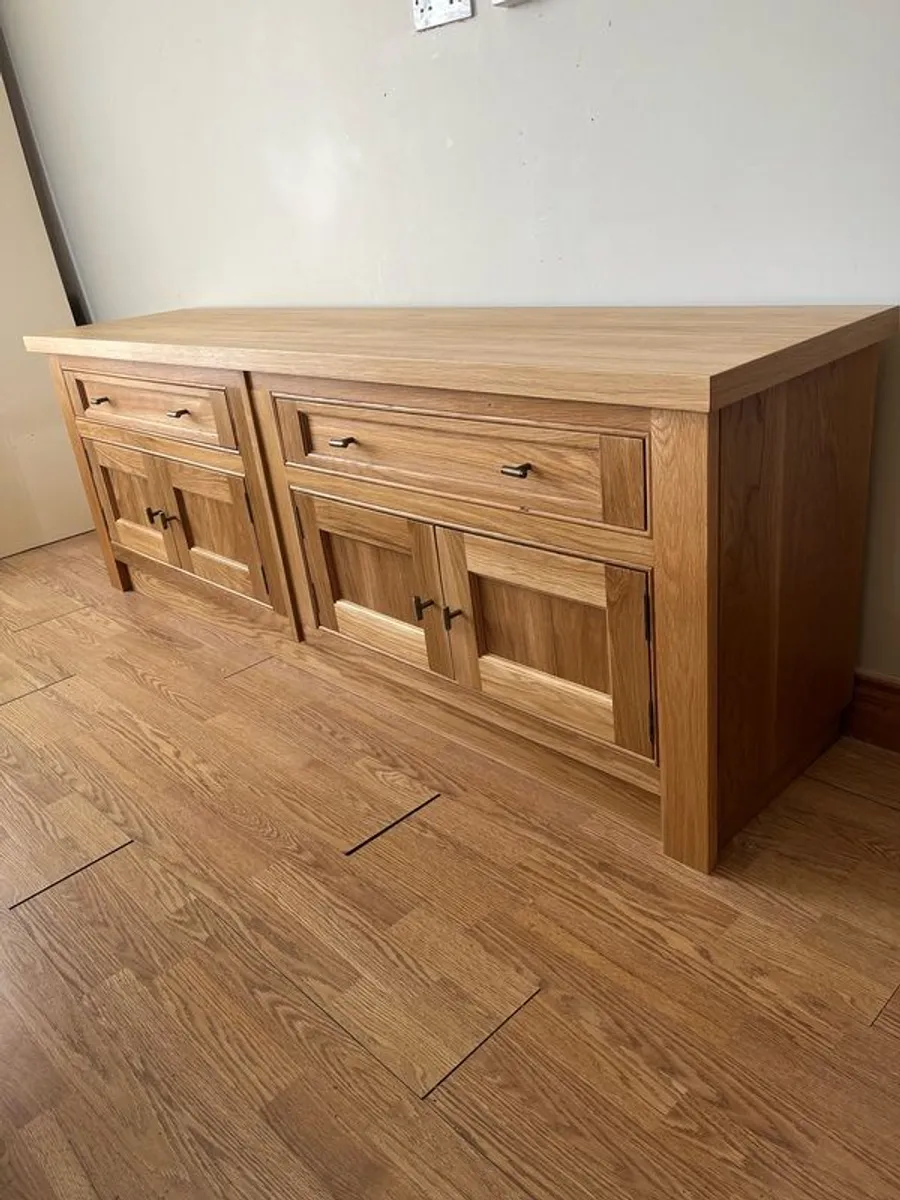 Solid Oak TV Unit - Image 3