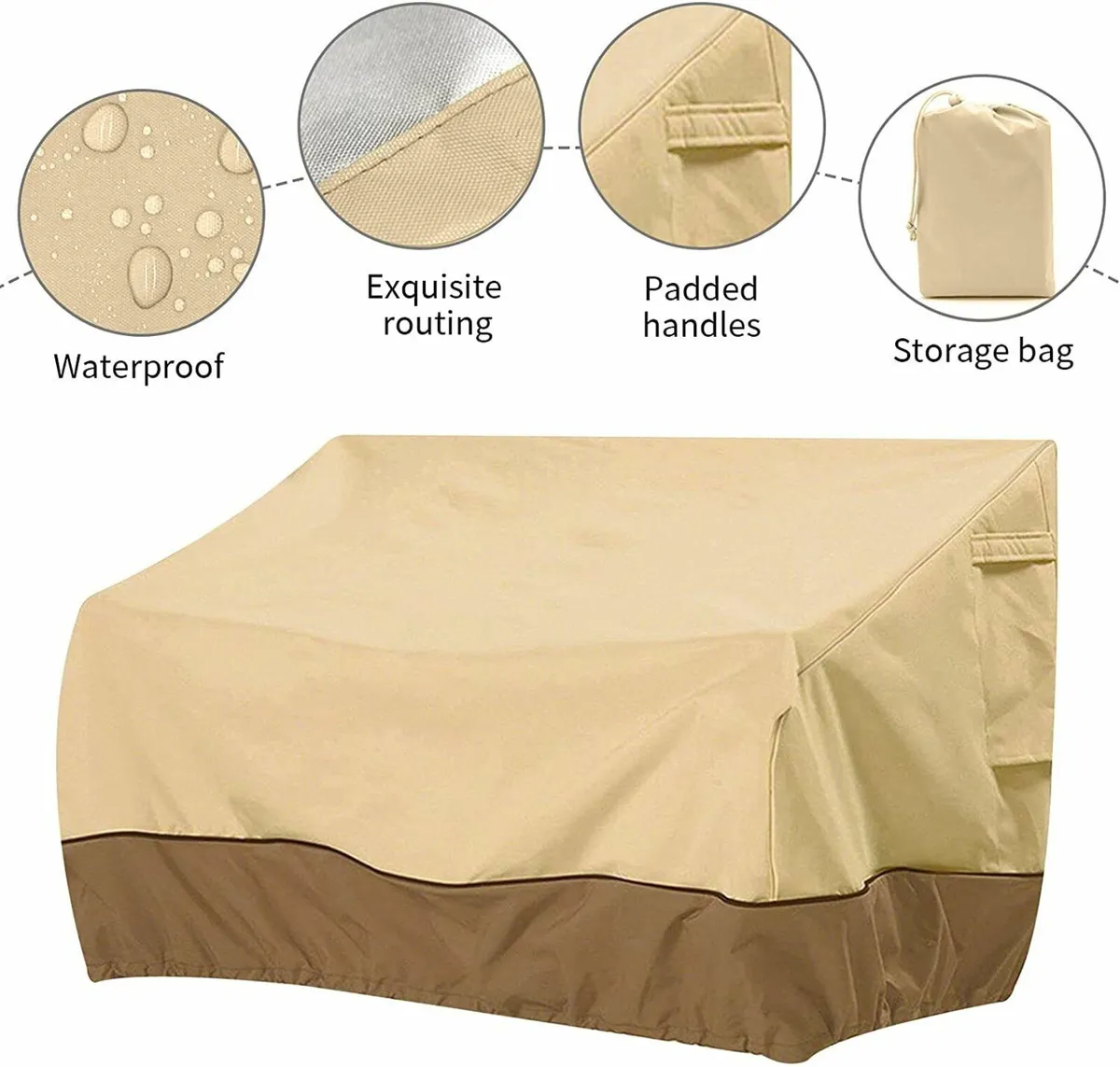 Garden Sofa Cover, Waterproof and UV-Resistant - Image 3