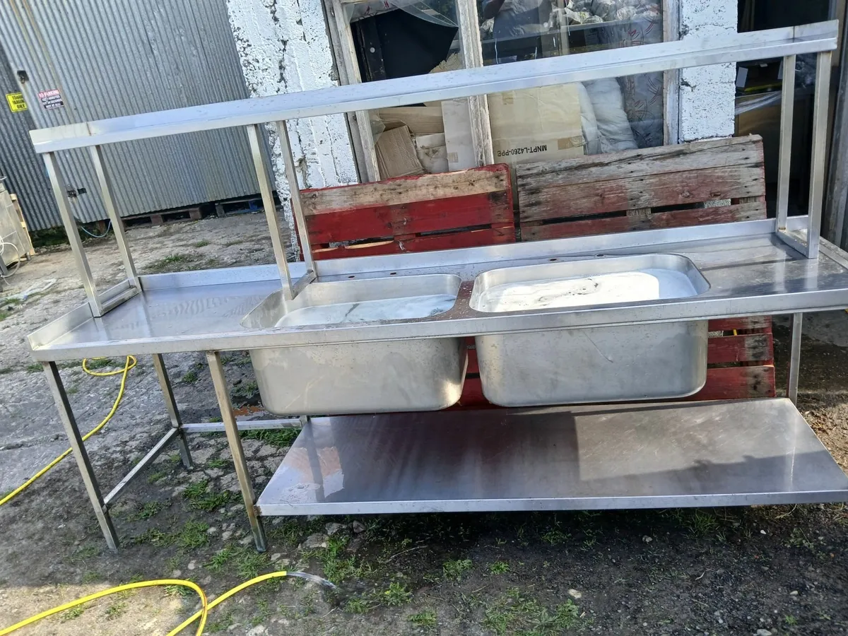 Stainless steel cabbinet double sink unit delivrre - Image 4