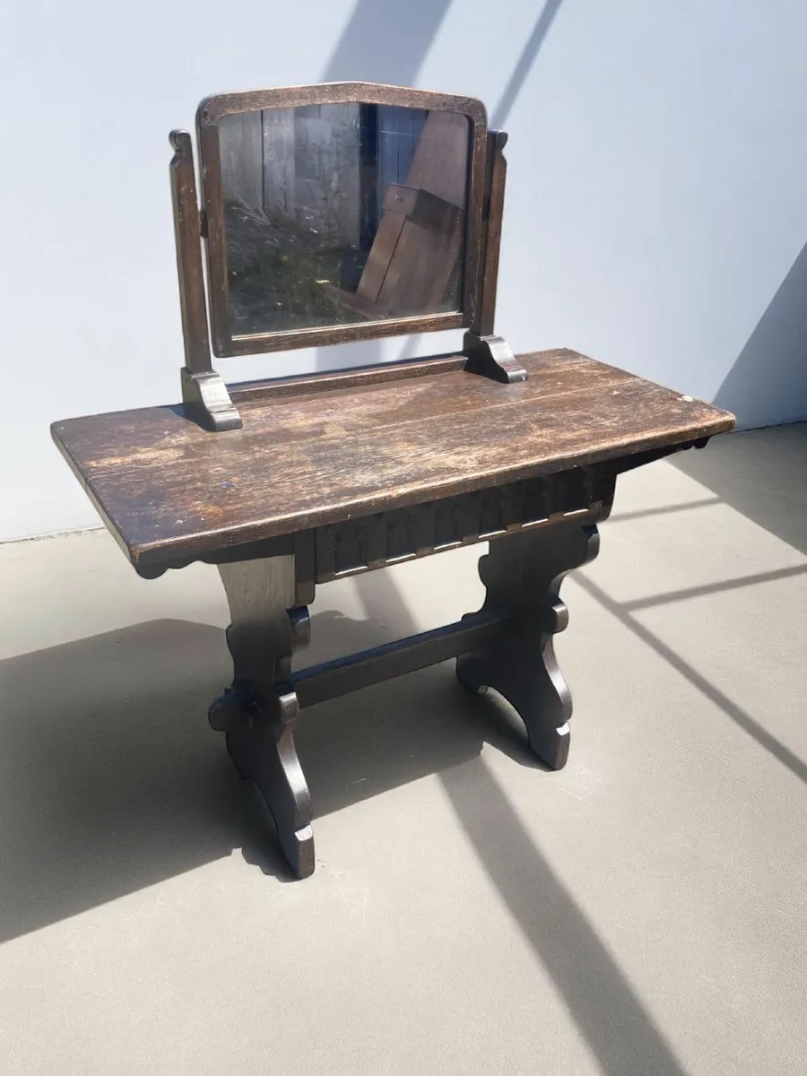 Antique Vanity Unit / Small Work Table - Image 2
