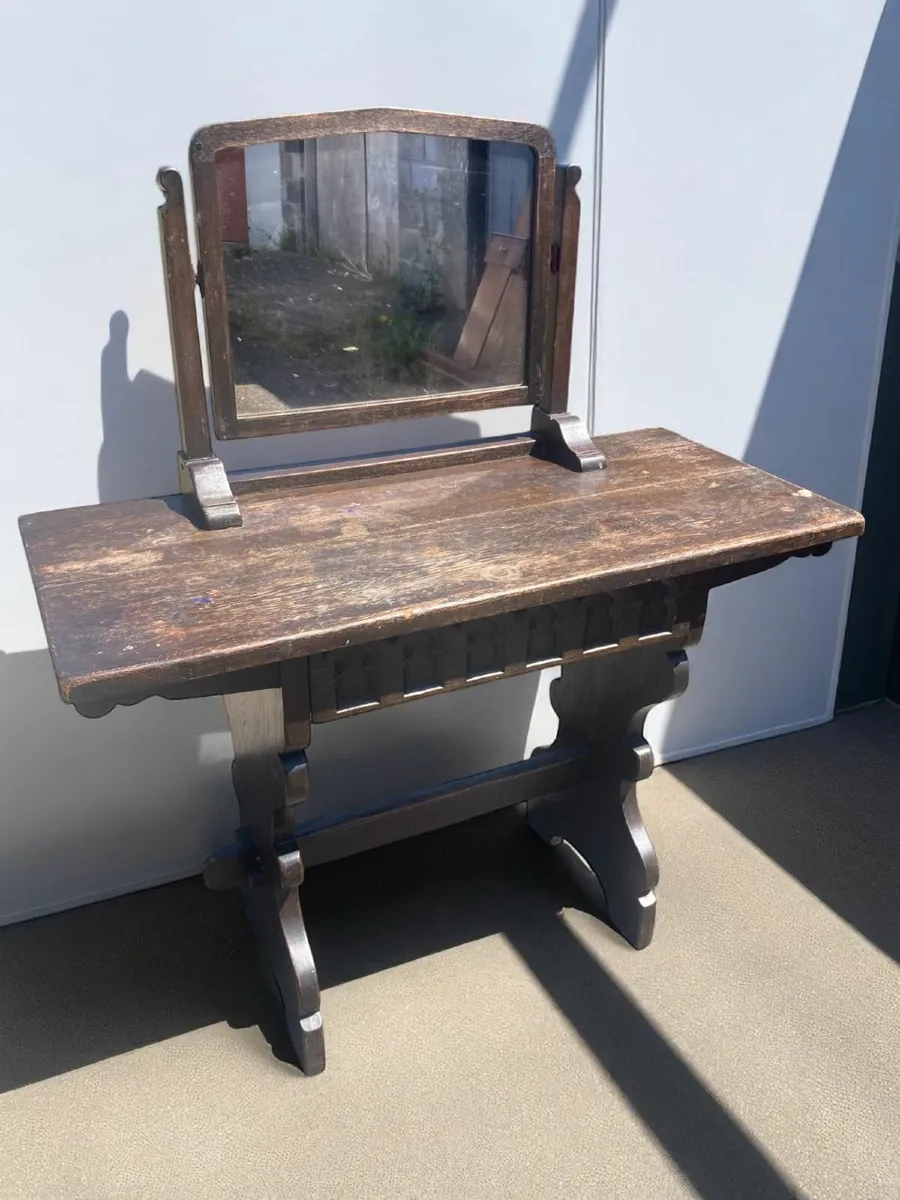 Antique Vanity Unit / Small Work Table - Image 4