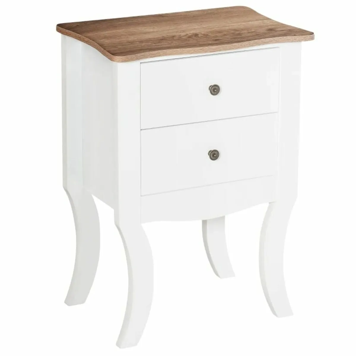 Modern Night Table with 2 Drawers, Bedside Table, - Image 1