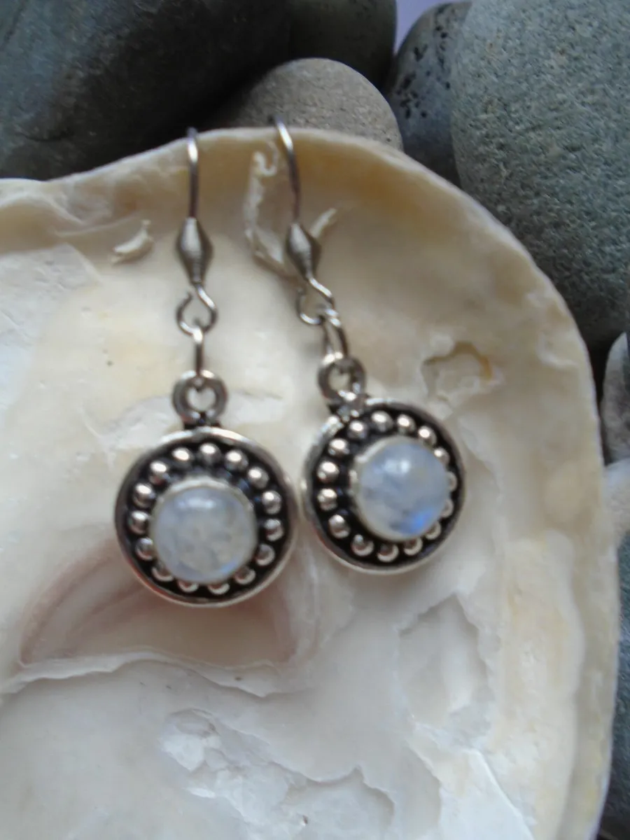 Earrings, Jewellery,Moonstone earrings - Image 1