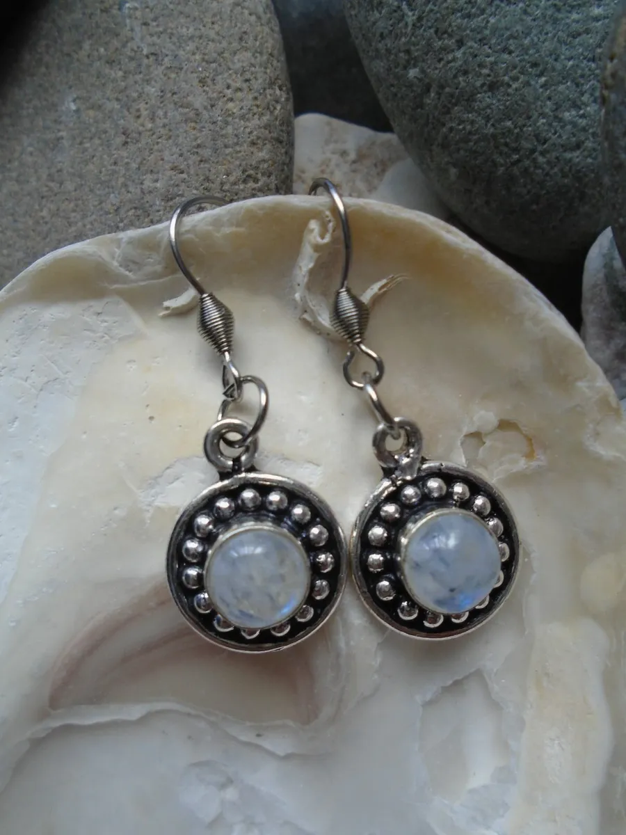 Earrings, Jewellery,Moonstone earrings - Image 2