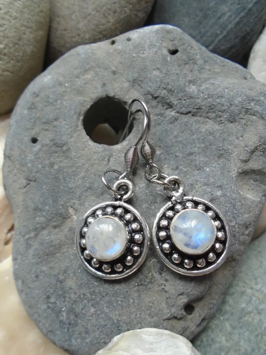 Earrings, Jewellery,Moonstone earrings - Image 3