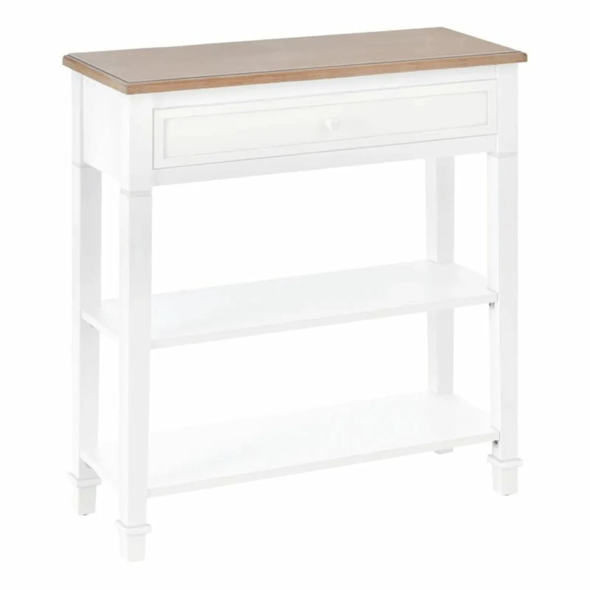 Console Table Hallway Side Desk 1 Drawer 2 Shelves - Image 1