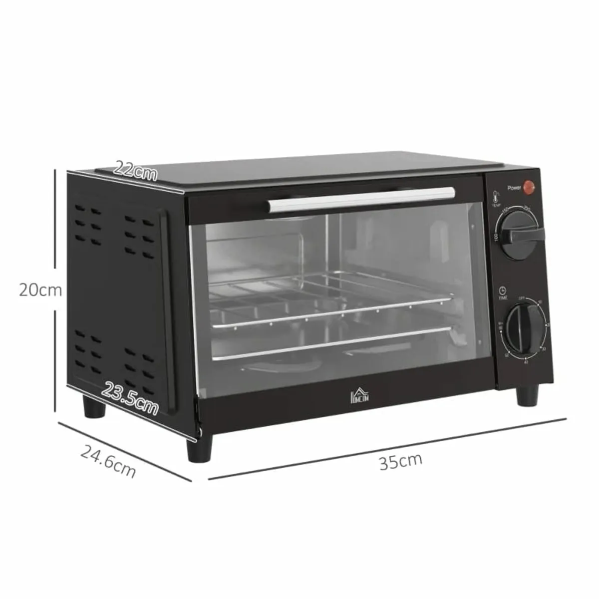 Mini Oven, 9L Countertop Electric Grill, Toaster O - Image 2