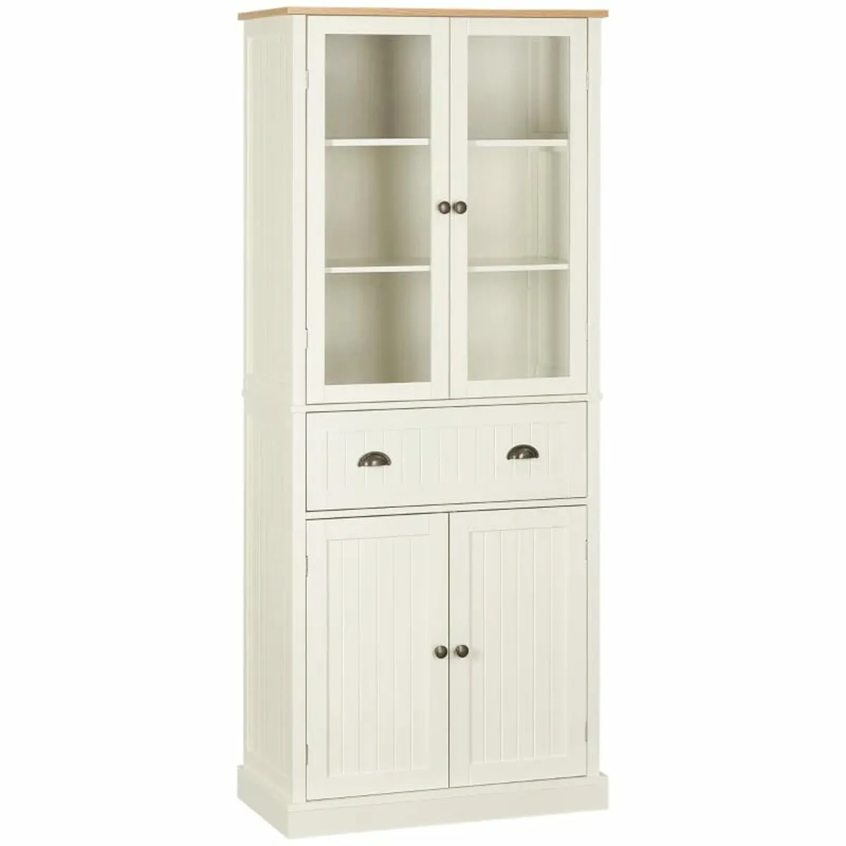 Kitchen Cupboard, 5-tier Storage Cabinet with Adju - Image 1