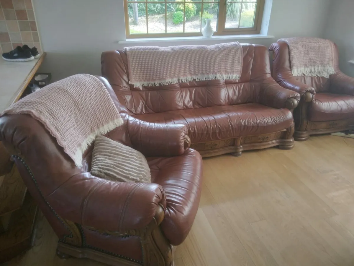 Furniture - Leather Suite - Image 1