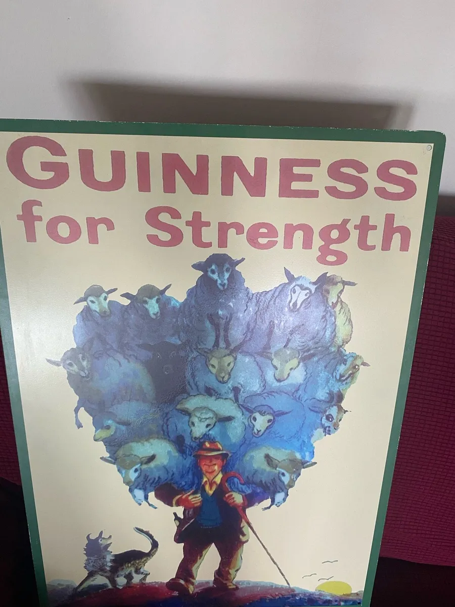 Large Vintage Guinness Metal Sign - Image 3