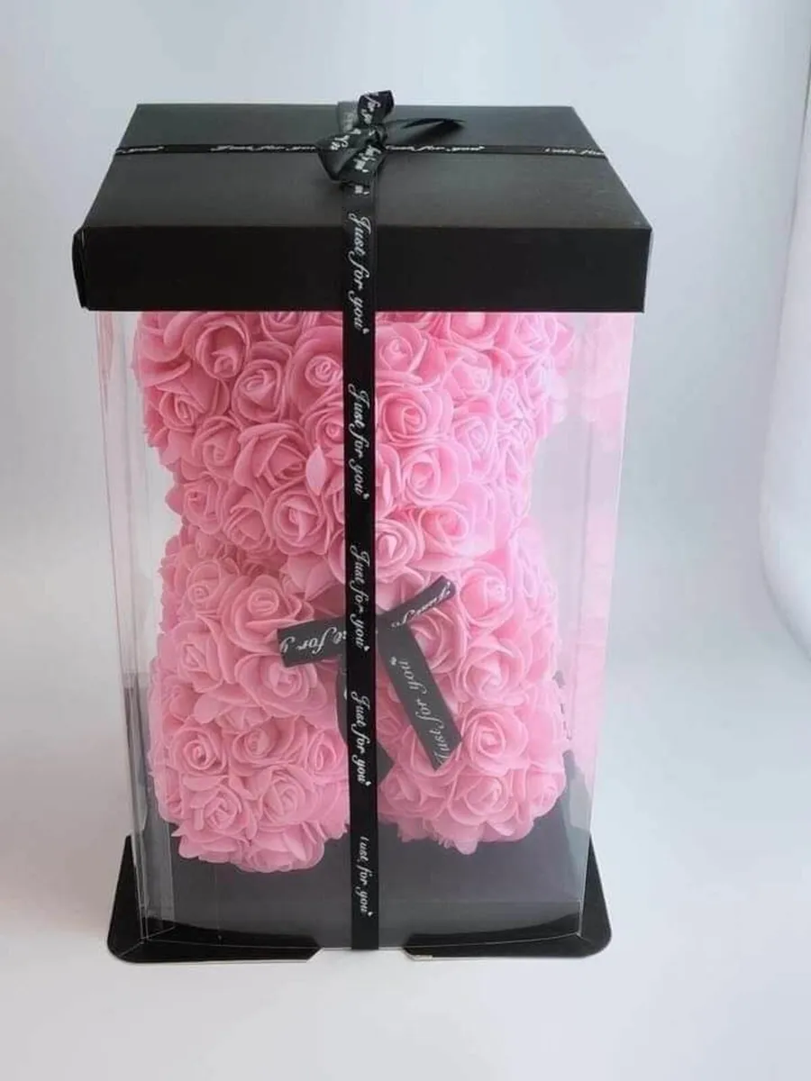 Rose bear 25 cm free packaging - Image 2