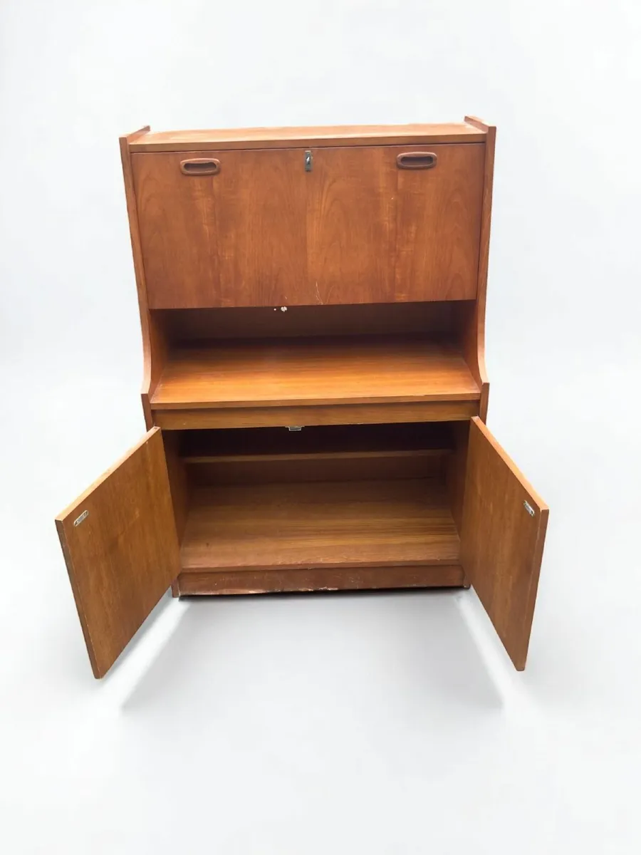 Drinks Cabinet - Mid Century - Teak Veneer - Image 2