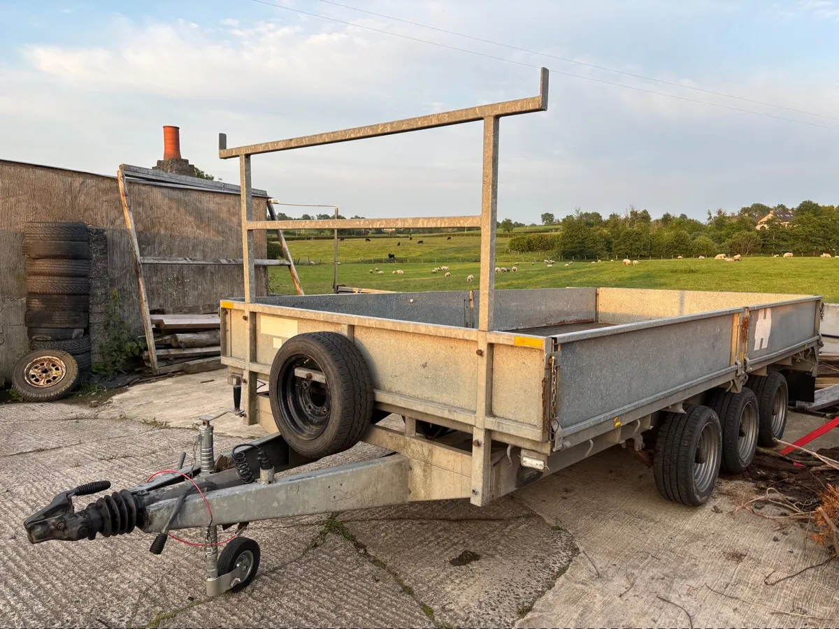 Hudson 14 ft tri axle builders trailer - Image 2