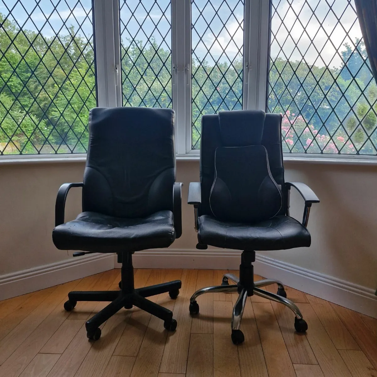 Leather office chairs