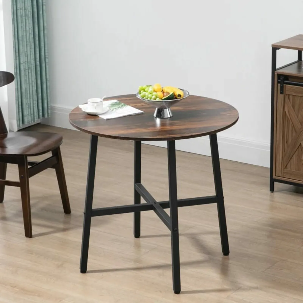 85cm Dining Room Table, Industrial Style Kitchen T - Image 3