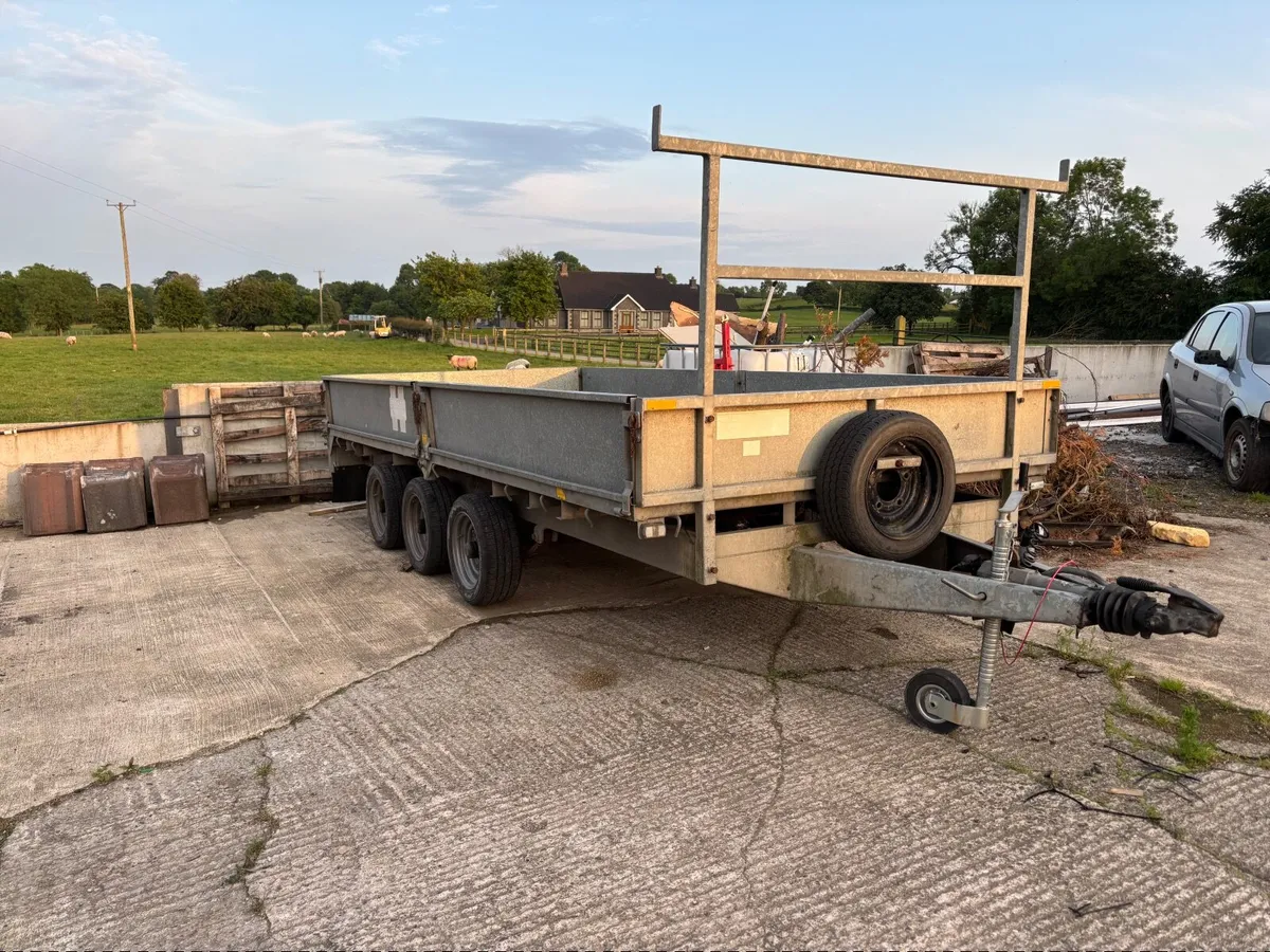 Hudson 14 ft tri axle builders trailer - Image 1