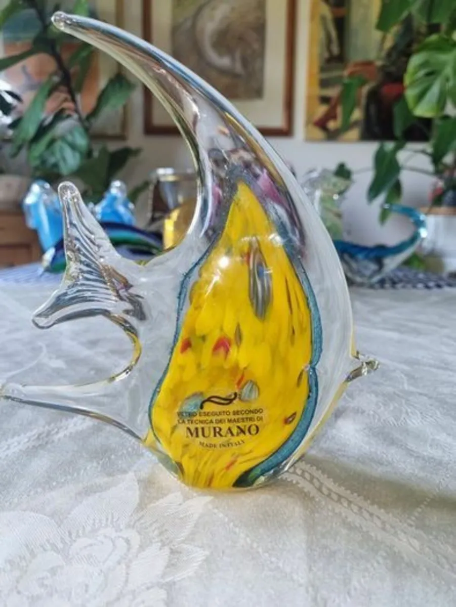 Large colorful Murano fish - Image 1