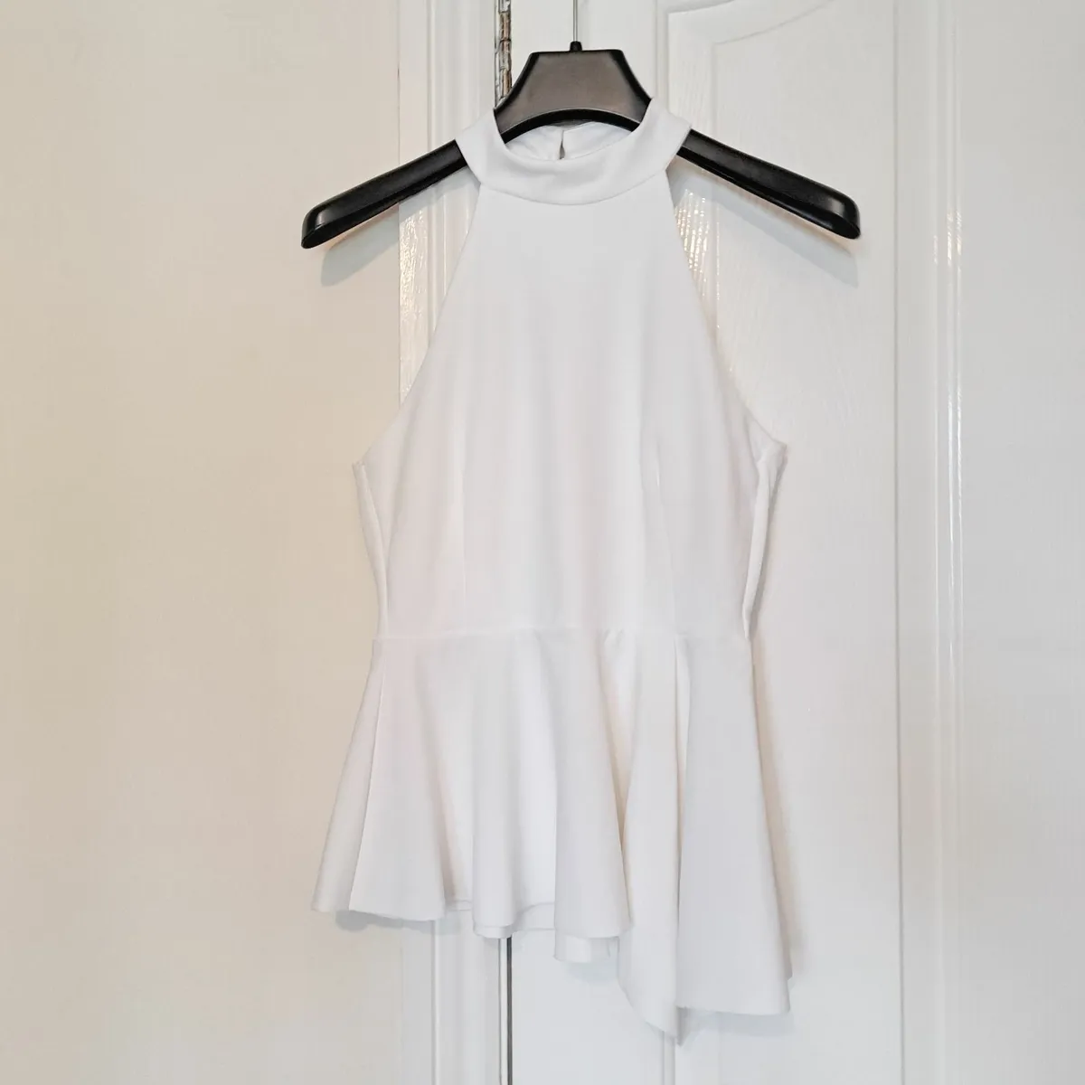 New Look White Halter Neck Blouse 8UK/36EU - Image 1
