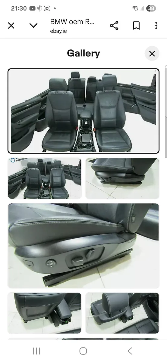 Bmw e92 black leather interior - Image 1