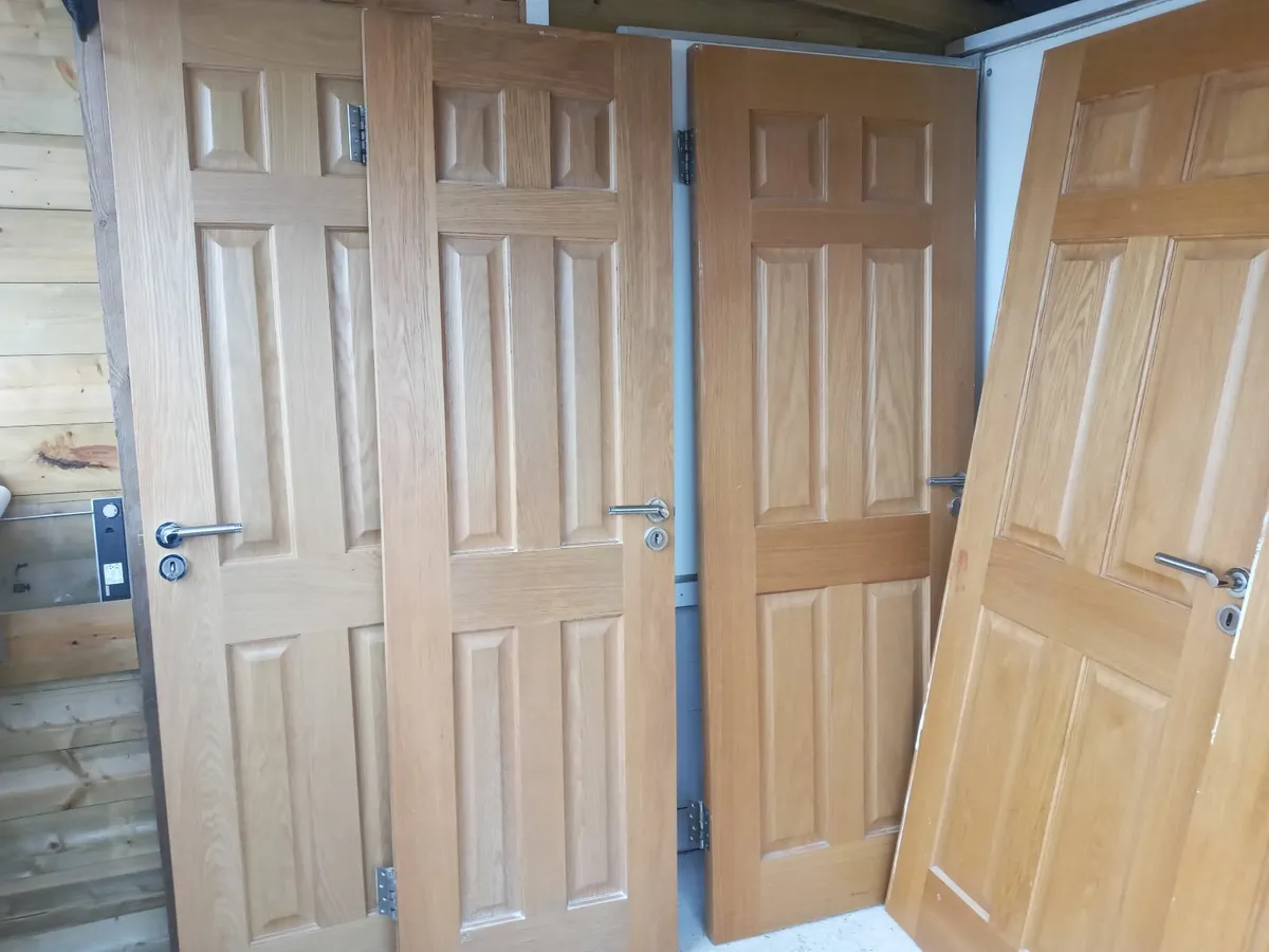 Delivery - 2 x Solid Oak Doors - 24 Inch x 78 Inch - Image 1