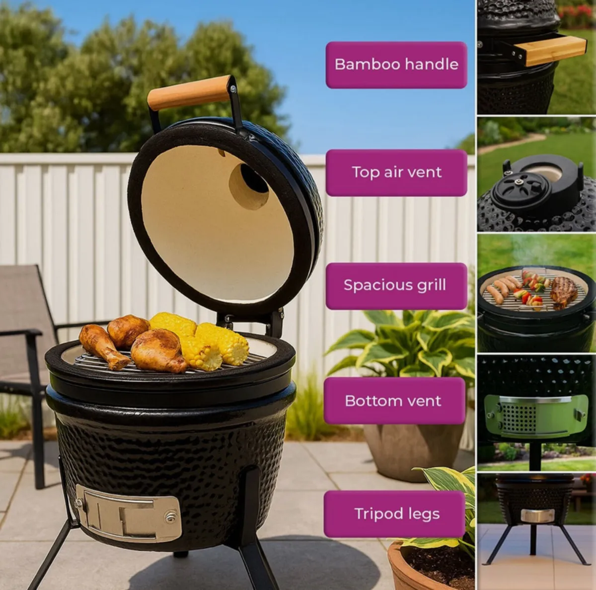 Ceramic Mini BBQ - Image 3