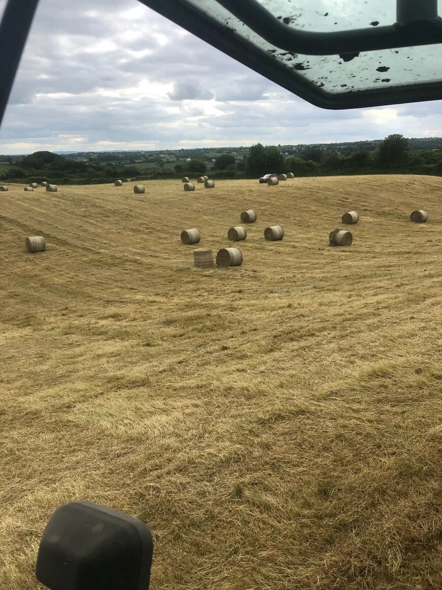 Round bales of June hay baled with Mchale - Image 4