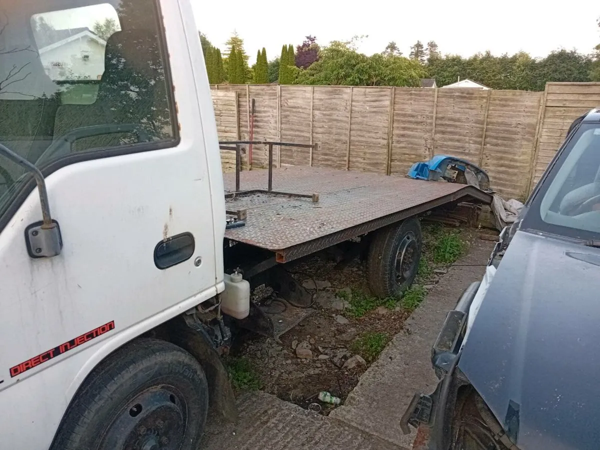 2000 isuzu nkr 2.8 turbo diesel beavertail recover - Image 3