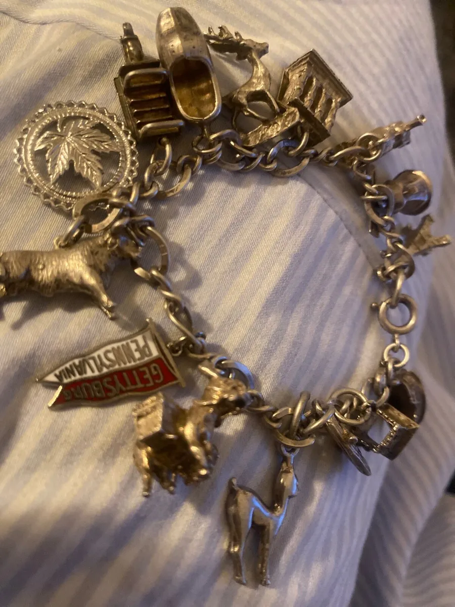 Silver charm bracelet - Image 2