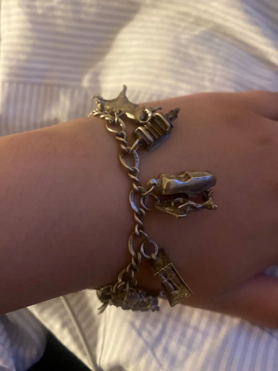 Silver charm bracelet - Image 3