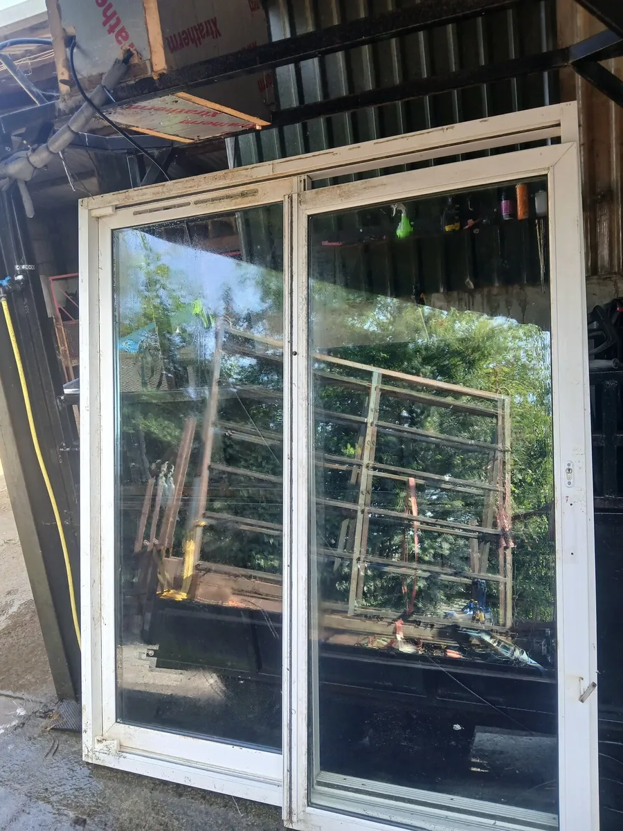 White pvc sliding door