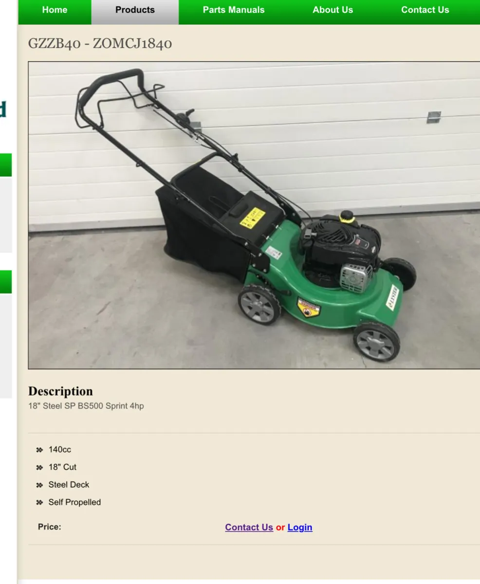 18” New Self Propelled Lawnmower - Image 2
